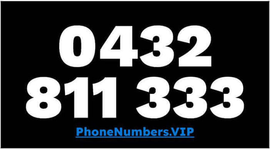 Gold VIP Premium Mobile Number 0432 811 333 - works with Telstra, Optus, Vodafone etc - PhoneNumbers.VIP