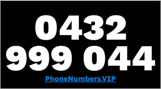 Gold VIP Premium Mobile Number 0432 999 044 - works with Telstra, Optus, Vodafone etc - PhoneNumbers.VIP