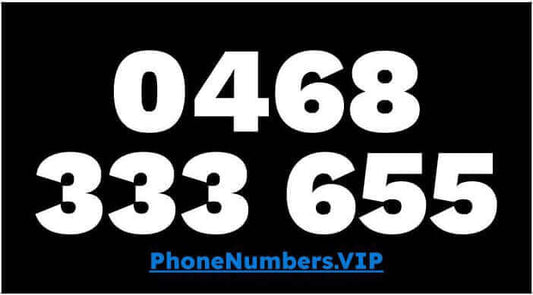Gold VIP Premium Mobile Number 0468 333 655 - works with Telstra, Optus,Vodafone etc - PhoneNumbers.VIP