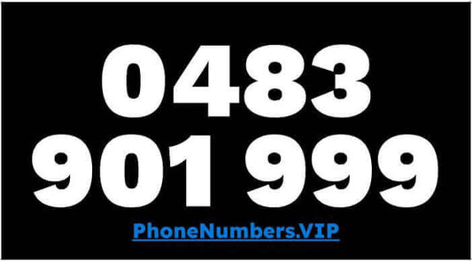 Gold VIP Premium Mobile Number 0483 901 999 - works with Telstra, Optus, Vodafone etc - PhoneNumbers.VIP