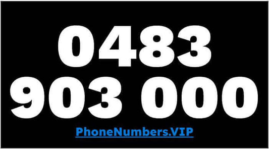Gold VIP Premium Mobile Number 0483 903 000 - works with Telstra, Optus, Vodafone etc - PhoneNumbers.VIP
