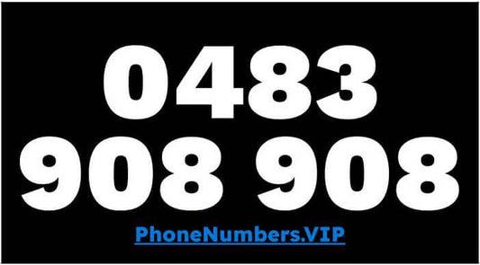 Gold VIP Premium Mobile Number 0483 908 908 - works with Telstra, Optus, Vodafone etc - PhoneNumbers.VIP