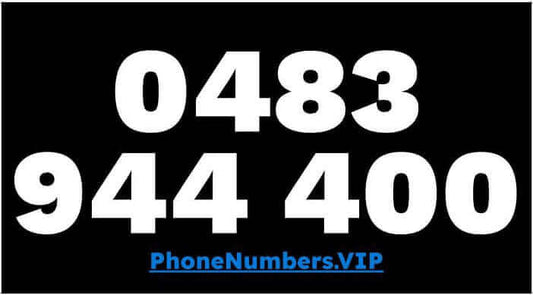 Gold VIP Premium Mobile Number 0483 944 400 - works with Telstra, Optus, Vodafone etc - PhoneNumbers.VIP