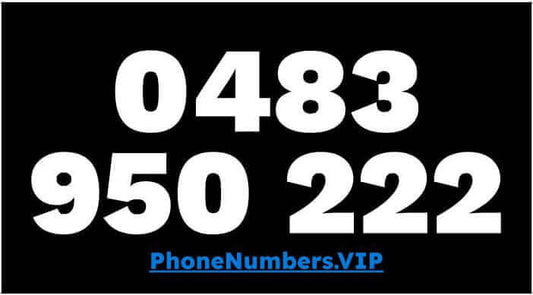 Gold VIP Premium Mobile Number 0483 950 222 - works with Telstra, Optus, Vodafone etc - PhoneNumbers.VIP