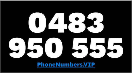 Gold VIP Premium Mobile Number 0483 950 555 - works with Telstra, Optus, Vodafone etc - PhoneNumbers.VIP