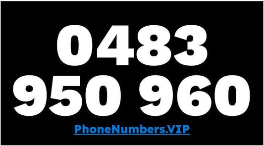 Gold VIP Premium Mobile Number 0483 950 960 - works with Telstra, Optus, Vodafone etc - PhoneNumbers.VIP
