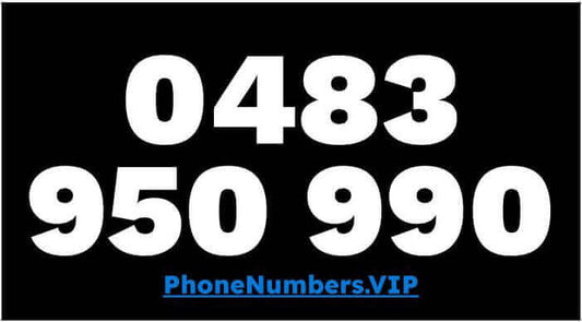 Gold VIP Premium Mobile Number 0483 950 990 - works with Telstra, Optus, Vodafone etc - PhoneNumbers.VIP