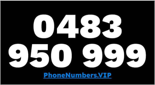 Gold VIP Premium Mobile Number 0483 950 999 - works with Telstra, Optus, Vodafone etc - PhoneNumbers.VIP