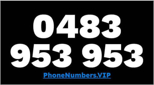 Gold VIP Premium Mobile Number 0483 953 953 - works with Telstra, Optus, Vodafone etc - PhoneNumbers.VIP