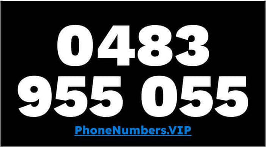 Gold VIP Premium Mobile Number 0483 955 055 - works with Telstra, Optus, Vodafone etc - PhoneNumbers.VIP