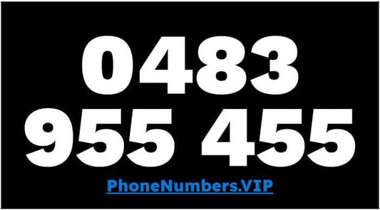 Gold VIP Premium Mobile Number 0483 955 455 - works with Telstra, Optus, Vodafone etc - PhoneNumbers.VIP
