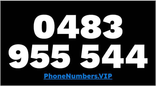 Gold VIP Premium Mobile Number 0483 955 544 - works with Telstra, Optus, Vodafone etc - PhoneNumbers.VIP