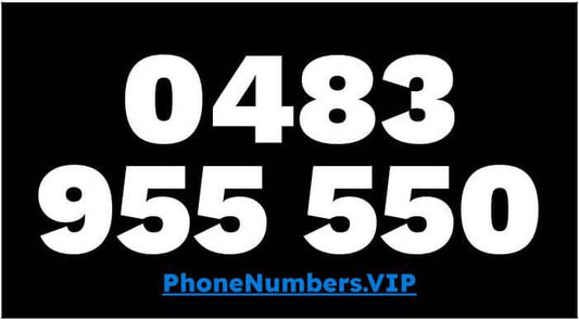 Gold VIP Premium Mobile Number 0483 955 550 - works with Telstra, Optus, Vodafone etc - PhoneNumbers.VIP