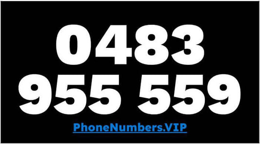 Gold VIP Premium Mobile Number 0483 955 559 - works with Telstra, Optus, Vodafone etc - PhoneNumbers.VIP