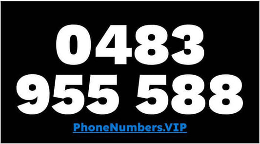 Gold VIP Premium Mobile Number 0483 955 588 - works with Telstra, Optus, Vodafone etc - PhoneNumbers.VIP