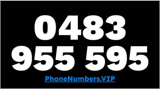 Gold VIP Premium Mobile Number 0483 955 595 - works with Telstra, Optus, Vodafone etc - PhoneNumbers.VIP