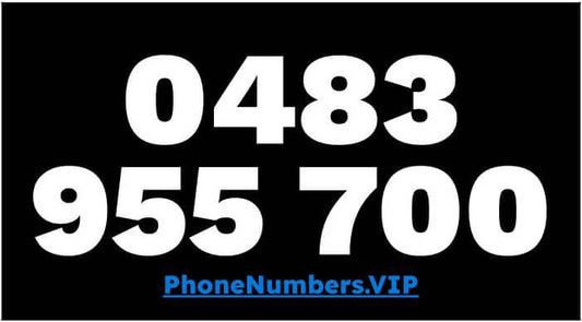 Gold VIP Premium Mobile Number 0483 955 700 - works with Telstra, Optus, Vodafone etc - PhoneNumbers.VIP