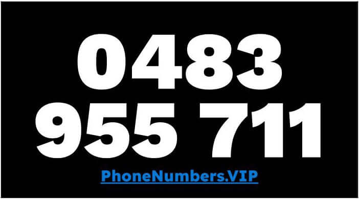 Gold VIP Premium Mobile Number 0483 955 711 - works with Telstra, Optus, Vodafone etc - PhoneNumbers.VIP