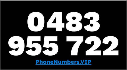 Gold VIP Premium Mobile Number 0483 955 722 - works with Telstra, Optus, Vodafone etc - PhoneNumbers.VIP