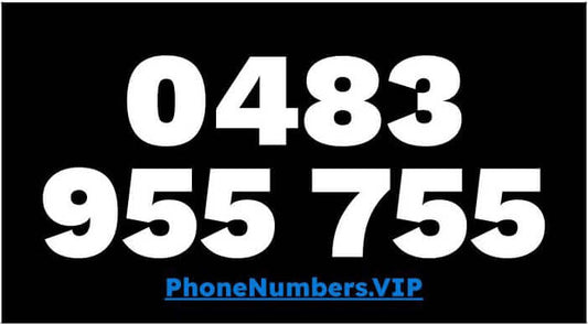 Gold VIP Premium Mobile Number 0483 955 755 - works with Telstra, Optus, Vodafone etc - PhoneNumbers.VIP