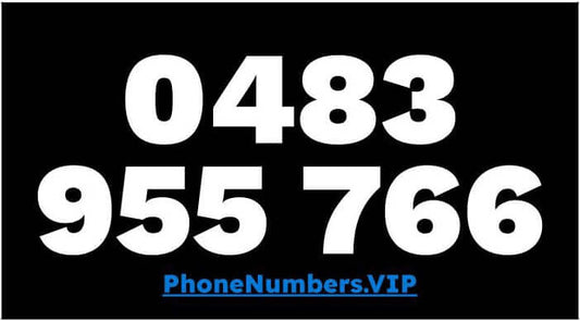 Gold VIP Premium Mobile Number 0483 955 766 - works with Telstra, Optus, Vodafone etc - PhoneNumbers.VIP