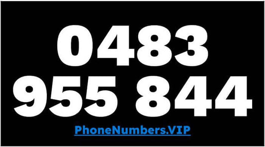 Gold VIP Premium Mobile Number 0483 955 844 - works with Telstra, Optus, Vodafone etc - PhoneNumbers.VIP