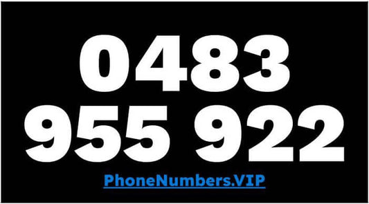 Gold VIP Premium Mobile Number 0483 955 922 - works with Telstra, Optus, Vodafone etc - PhoneNumbers.VIP
