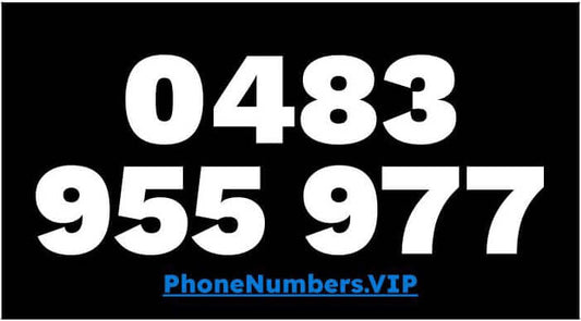 Gold VIP Premium Mobile Number 0483 955 977 - works with Telstra, Optus, Vodafone etc - PhoneNumbers.VIP