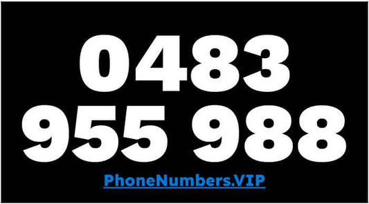 Gold VIP Premium Mobile Number 0483 955 988 - works with Telstra, Optus, Vodafone etc - PhoneNumbers.VIP