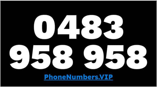 Gold VIP Premium Mobile Number 0483 958 958 - works with Telstra, Optus, Vodafone etc - PhoneNumbers.VIP