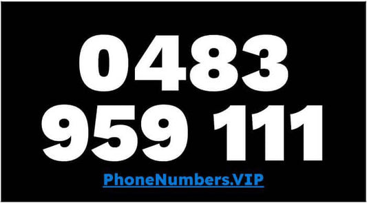 Gold VIP Premium Mobile Number 0483 959 111 - works with Telstra, Optus, Vodafone etc - PhoneNumbers.VIP