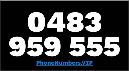 Gold VIP Premium Mobile Number 0483 959 555 - works with Telstra, Optus, Vodafone etc - PhoneNumbers.VIP