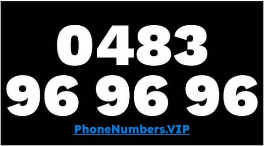 Gold VIP Premium Mobile Number 0483 96 96 96 - works with Telstra, Optus, Vodafone etc - PhoneNumbers.VIP
