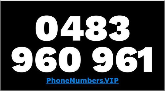 Gold VIP Premium Mobile Number 0483 960 961 - works with Telstra, Optus, Vodafone etc - PhoneNumbers.VIP