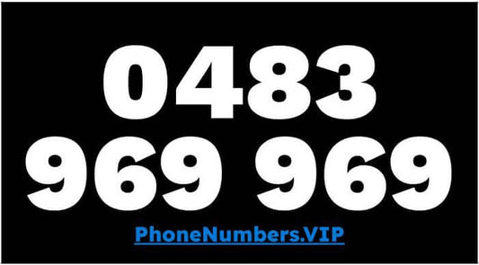 Gold VIP Premium Mobile Number 0483 969 969 - works with Telstra, Optus, Vodafone etc - PhoneNumbers.VIP